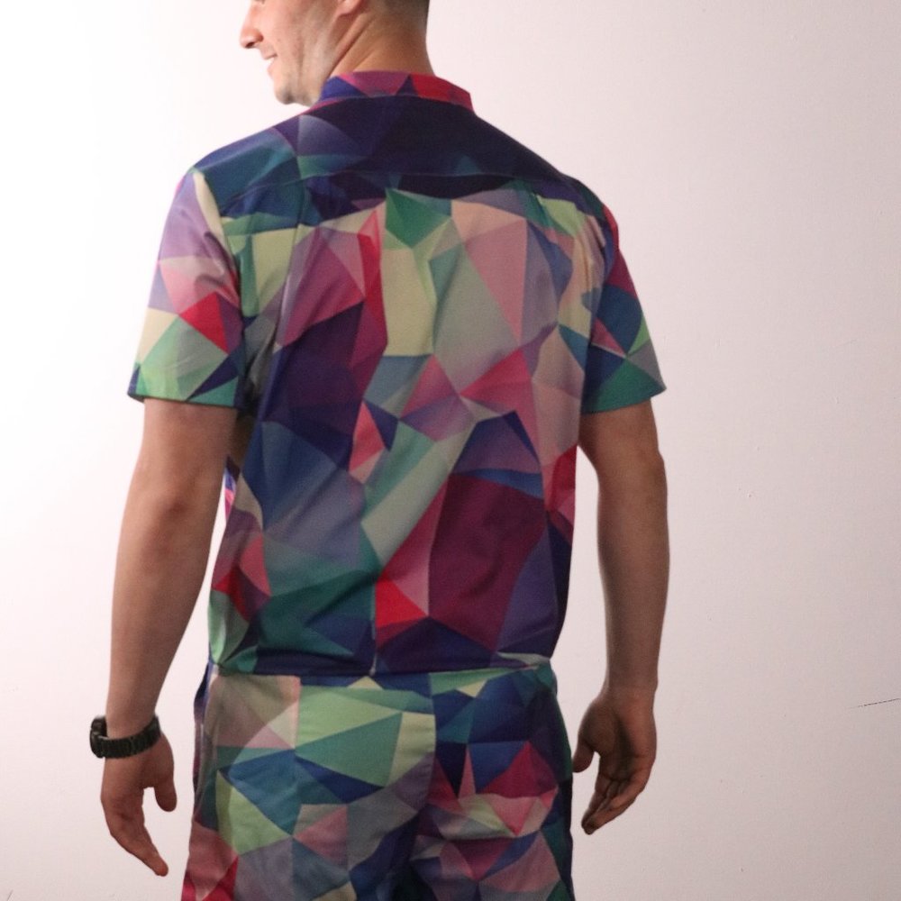 Multicolor Men's romper - Picture 2 of 4